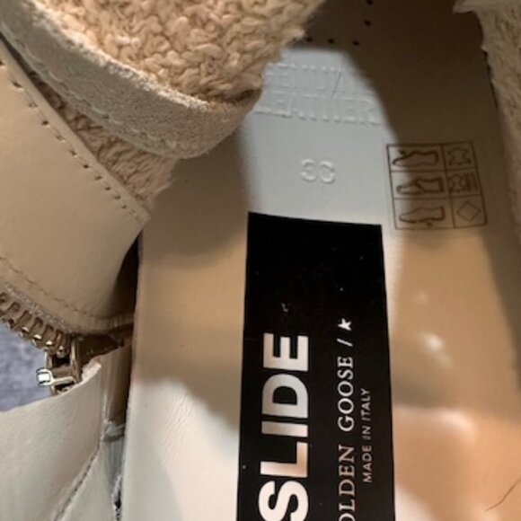 Golden Goose Woman Size 38 Suede Toe and Star Leather White/Ice - Picture 8 of 14